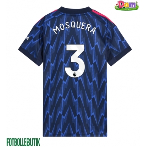 Arsenal Cristhian Mosquera #3 Bortatröja Kvinnor 2025-26 Kortärmad